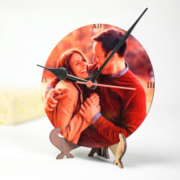 Round Shaped Sublimation Table Custom Clock - Image 2