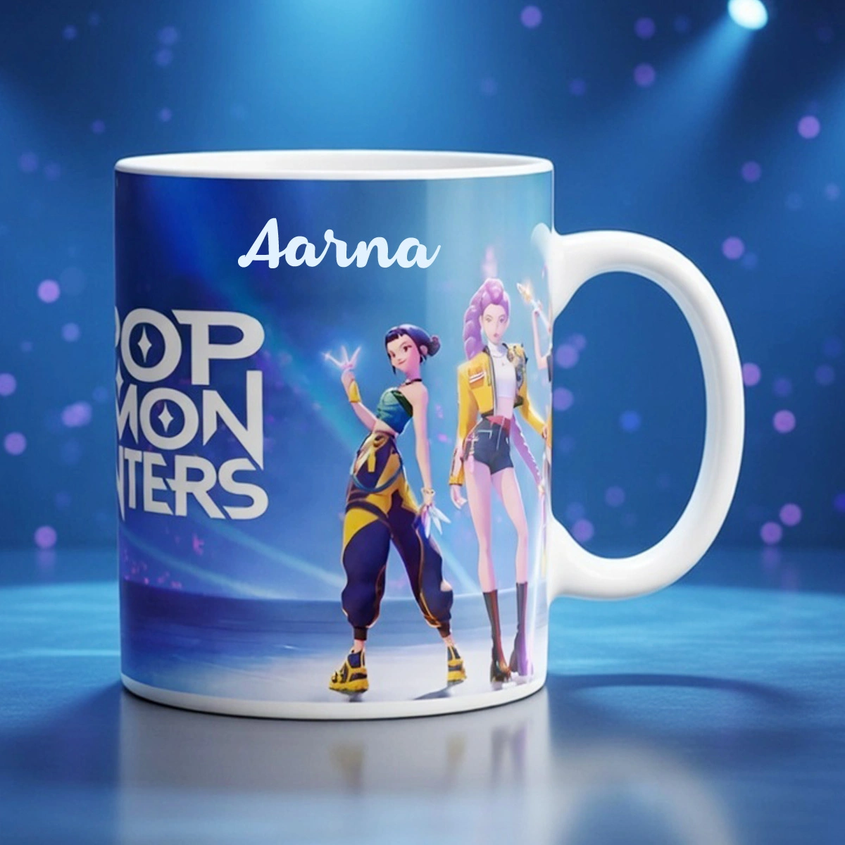 Demohunters-mug-custom-PR002 Personalized Demon Hunters Ceramic Coffee Mug - Image 1
