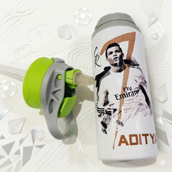 Personalized Football Player Sports Sipper Water Bottle