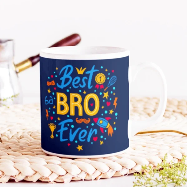 Best Brother Doodle Style Ceramic Coffee Mug - Image 2