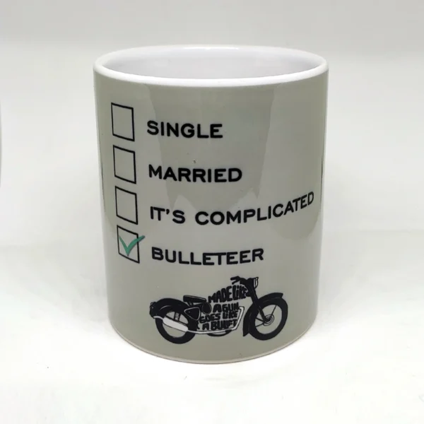 Bulleteer Funny Motorcycle Rider Ceramic Coffee Mug