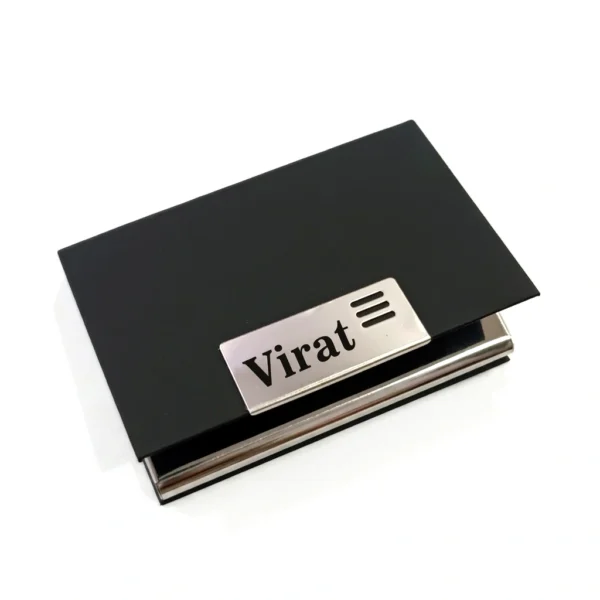 Custom Name Card Holder with Magnetic Closure - Image 4