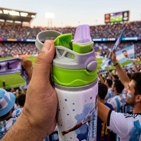 Personalized Messi Kids Water Bottle - Image 3
