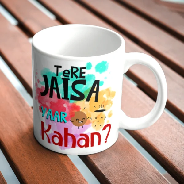 Tere Jaisa Yaar Kahan Printed Ceramic Coffee Mug - Image 3