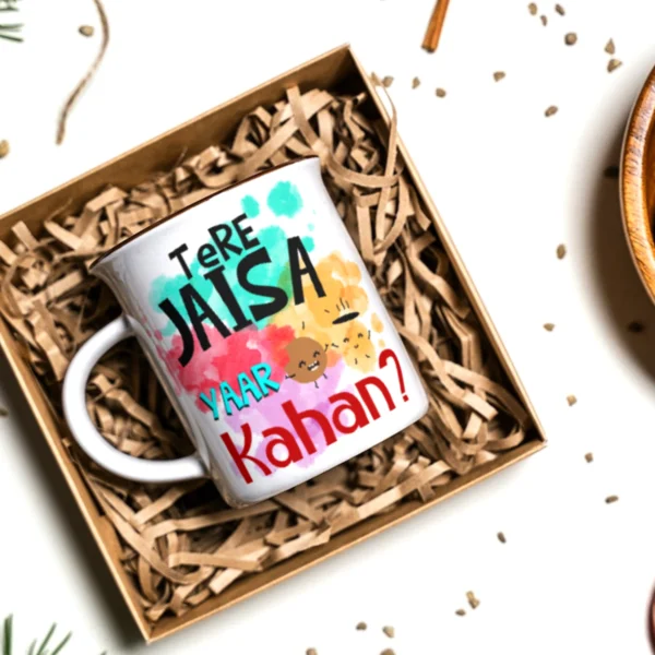 Tere Jaisa Yaar Kahan Printed Ceramic Coffee Mug - Image 4